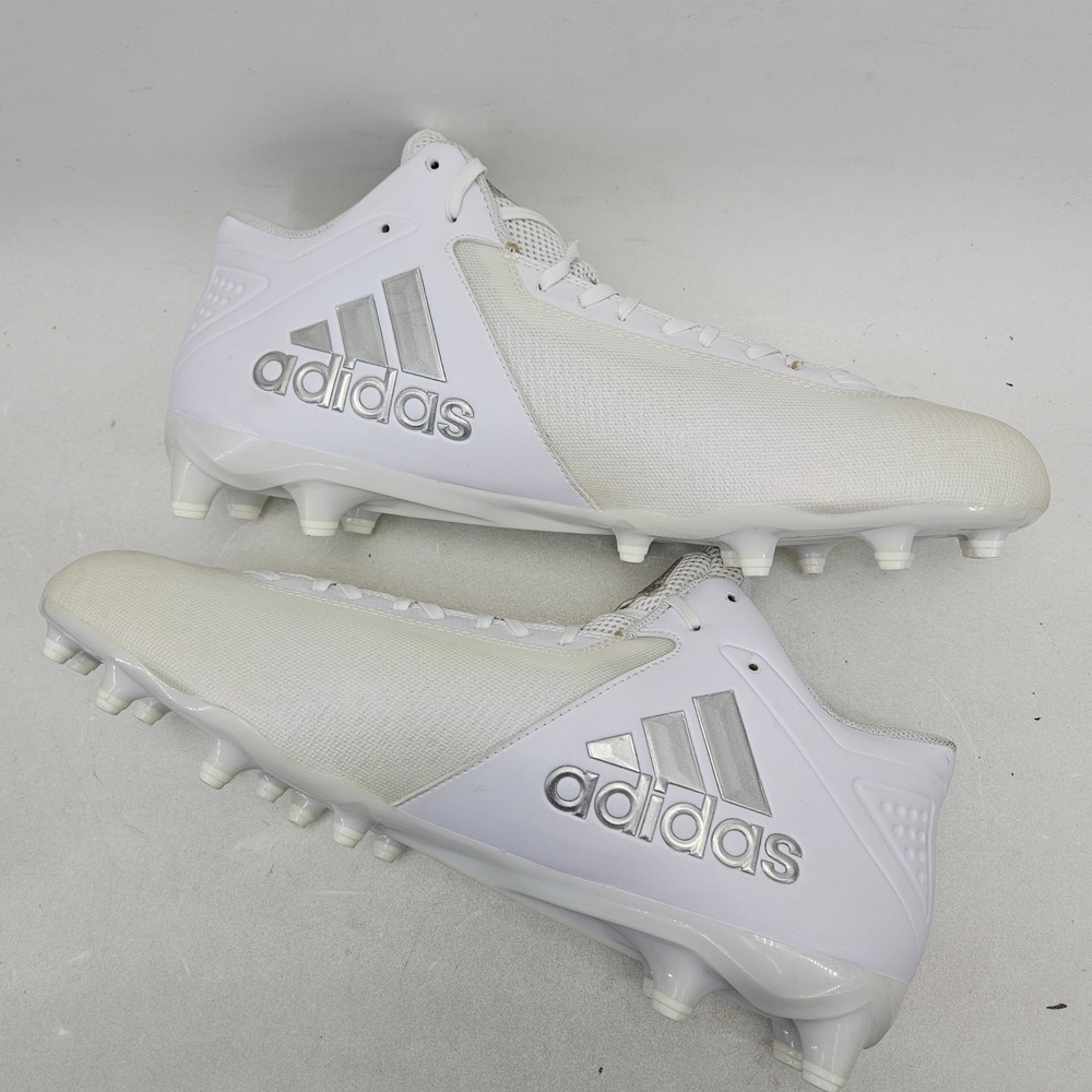 Adidas Freak Spark MD Mens Football Cleats White Silver FX7394 Size 16